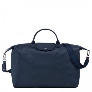 Bolsas de Viaje long champ Le Pliage Xtra S Leather Hombre Azul Marino | CORV9156