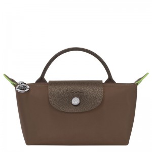 Bolso Pequeño long champ Le Pliage Green with handle Recycled canvas Hombre Terra | COFD9087