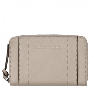 Carteras long champ 3D Leather Mujer Clay | COKO7818