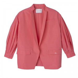 Chaquetas long champ Kimono Technical taffeta Mujer Marshmallow | COBE8552