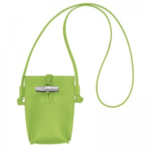 Funda long champ Le Roseau 1 Leather Mujer Verde Verde Menta | CODF7996