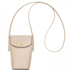 Funda long champ Épure with leather lace 1 Leather Mujer Paper | CONW7984