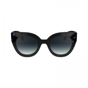 Lentes de Sol long champ Acetate Mujer Negras Azules | COYX8471