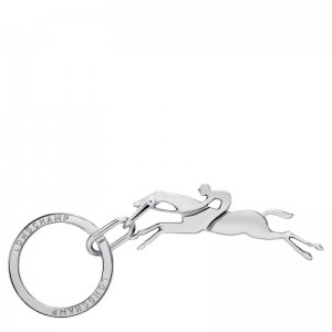 Llaveros long champ Cavalier Metal Hombre Plateadas | COFD9399