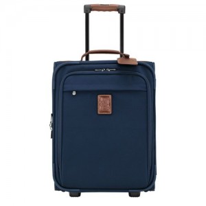 Maletas long champ Boxford S Recycled canvas Hombre Azules | COSG9245