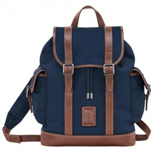 Mochilas long champ Boxford Recycled canvas Hombre Azules | COLI8859