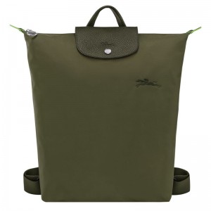 Mochilas long champ Le Pliage M Canvas Hombre Forest | COTC8845