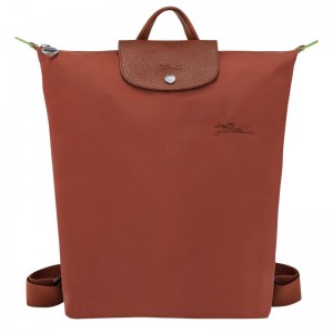 Mochilas long champ Le Pliage M Canvas Hombre Chestnut | COYX8846