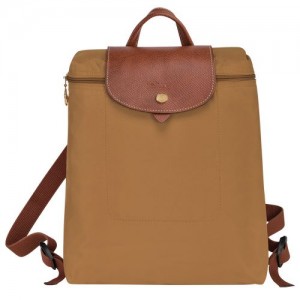 Mochilas long champ Le Pliage Original M Recycled canvas Hombre Fawn | COZU8873