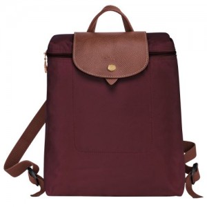 Mochilas long champ Le Pliage Original M Recycled canvas Mujer Burdeos | COZU7677