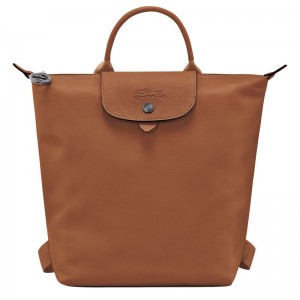 Mochilas long champ Le Pliage Xtra S Leather Mujer Cognac | COFD7658