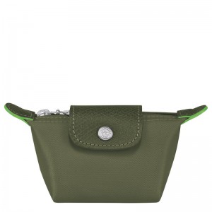 Monederos long champ Le Pliage Green Recycled canvas Mujer Forest | COHA7868