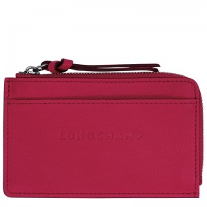 Porta Tarjeta long champ 3D Leather Mujer Magenta | COVR7875