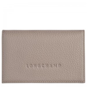 Porta Tarjeta long champ Le FoulonnÉ Leather Mujer Turtledove | COZU7885