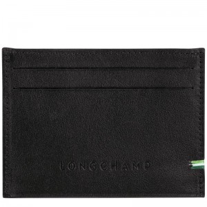 Porta Tarjeta long champ sur Seine Leather Hombre Negras | COCT9018