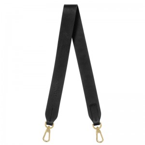 Shoulder Straps long champ Shoulder strap Leather Mujer Negras | COXY8393