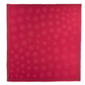 Stoles long champ La MÉdaille Shawl Cotton blend Mujer Magenta | COYX8326