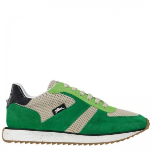 Tenis long champ Leather Mujer Verde | CODF8724