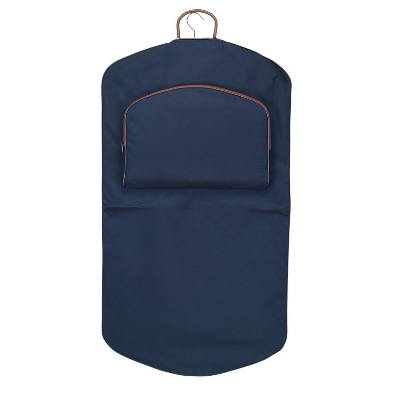 Accesorios long champ Boxford Garment cover Recycled canvas Mujer Azules | COQM8164