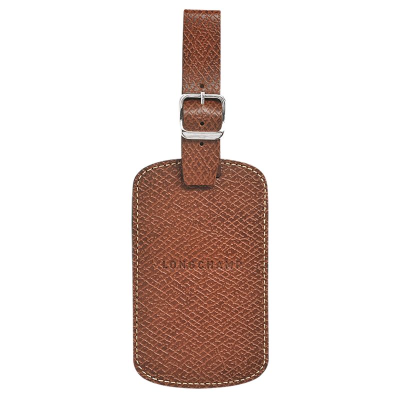 Accesorios long champ Boxford Luggage tag Recycled canvas Hombre Marrones | COJP9292