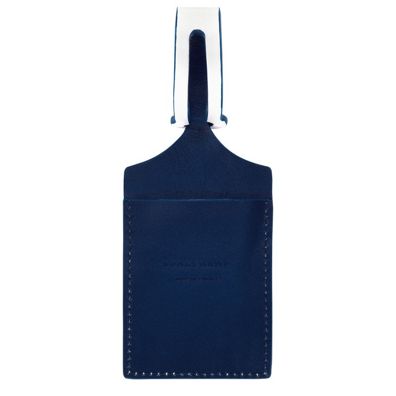 Accesorios long champ LGP Travel Luggage tag Leather Mujer Azules | COTC8160