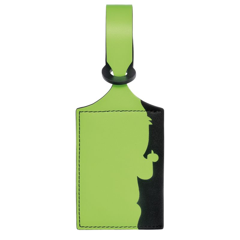 Accesorios long champ LGP Travel Luggage tag Leather Mujer Verde Verde Menta | COCT8186