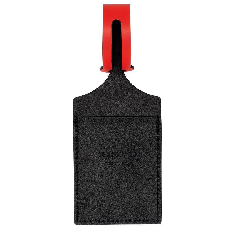 Accesorios long champ LGP Travel Luggage tag Leather Hombre Negras | COOK9265