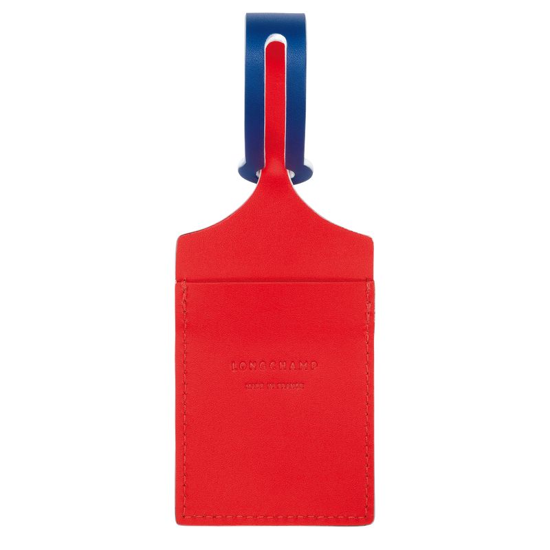 Accesorios long champ LGP Travel Luggage tag Leather Hombre Rojas | COPJ9266