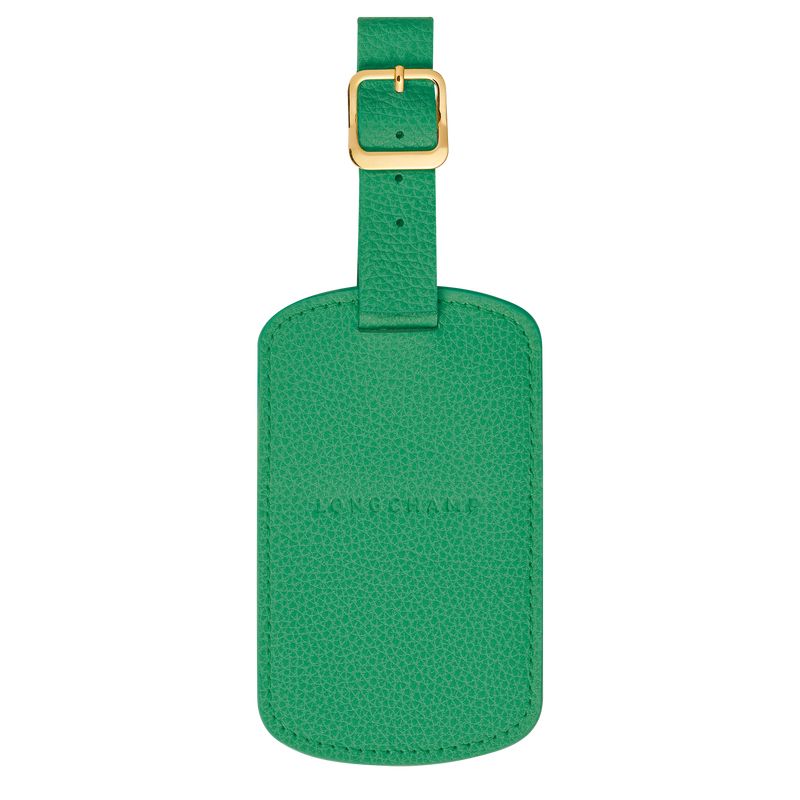 Accesorios long champ Le FoulonnÉ Luggage tag Leather Mujer Verde | COMQ8190