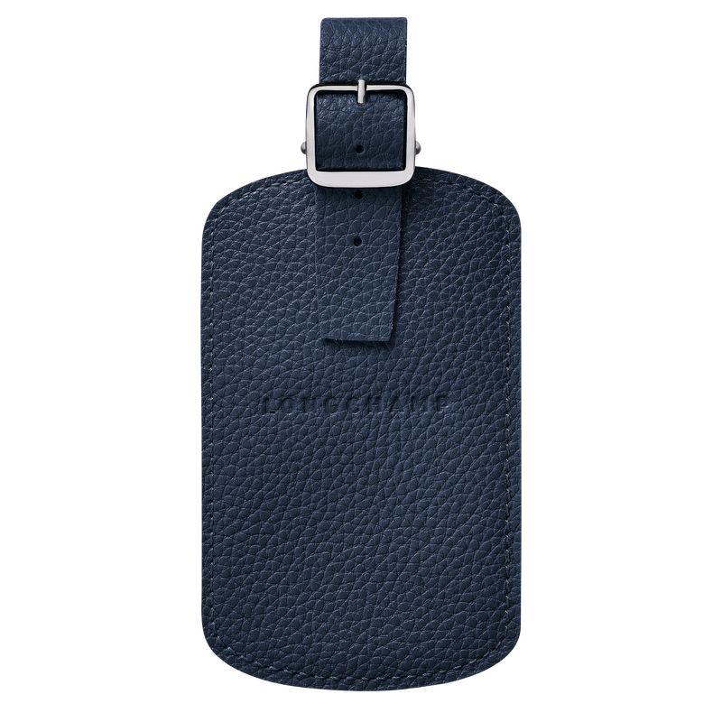 Accesorios long champ Le FoulonnÉ Luggage tag Leather Hombre Azul Marino | COXY9288