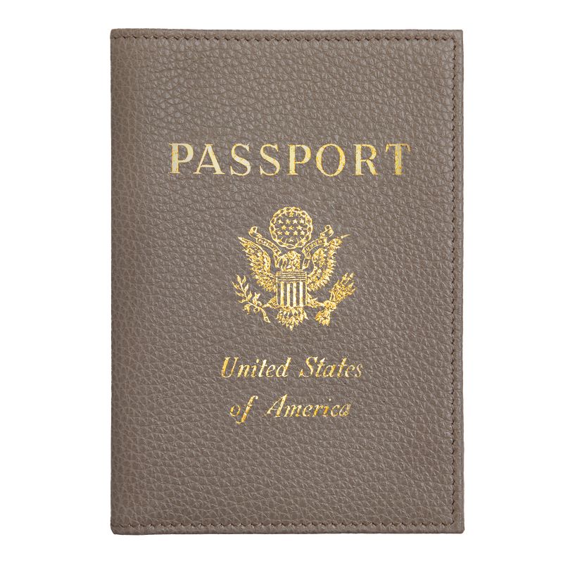 Accesorios long champ Le FoulonnÉ Passport cover Leather Mujer Turtledove | COPJ8174