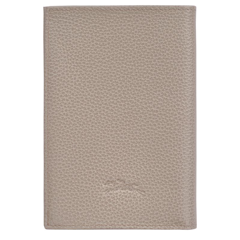 Accesorios long champ Le FoulonnÉ Passport cover Leather Hombre Turtledove | COBE9280