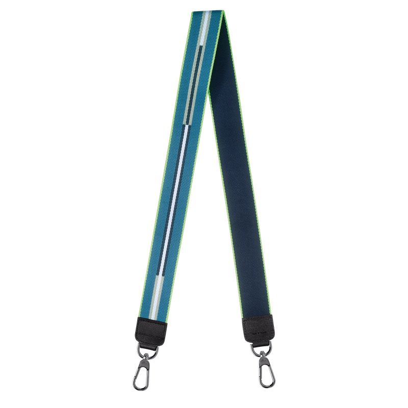 Accesorios long champ Rayures Shoulder strap Canvas Hombre Azul Marino | COCT8966