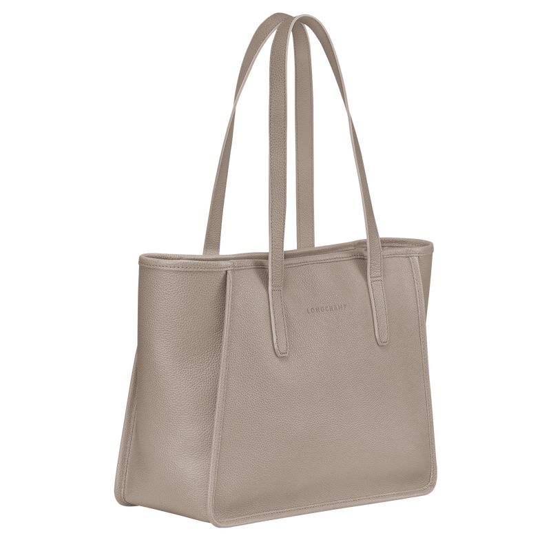 Bolsa De Hombro long champ Le FoulonnÉ L Tote Leather Mujer Turtledove | COWN7539