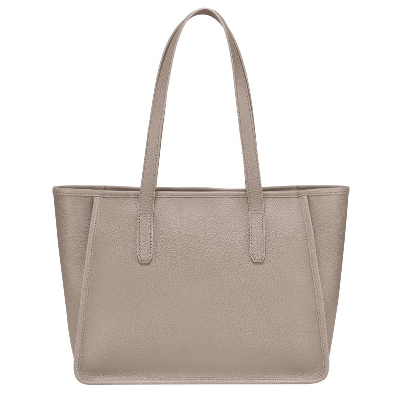 Bolsa De Hombro long champ Le FoulonnÉ L Tote Leather Mujer Turtledove | COWN7539