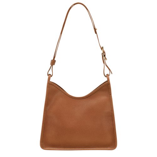 Bolsa De Hombro long champ Le FoulonnÉ M Hobo Leather Mujer Caramel | COGS7578