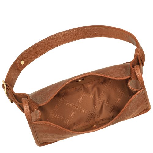 Bolsa De Hombro long champ Le FoulonnÉ M Hobo Leather Mujer Caramel | COGS7578