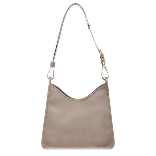 Bolsa De Hombro long champ Le FoulonnÉ M Hobo Leather Mujer Turtledove | COFD7579