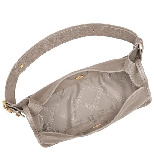 Bolsa De Hombro long champ Le FoulonnÉ M Hobo Leather Mujer Turtledove | COFD7579