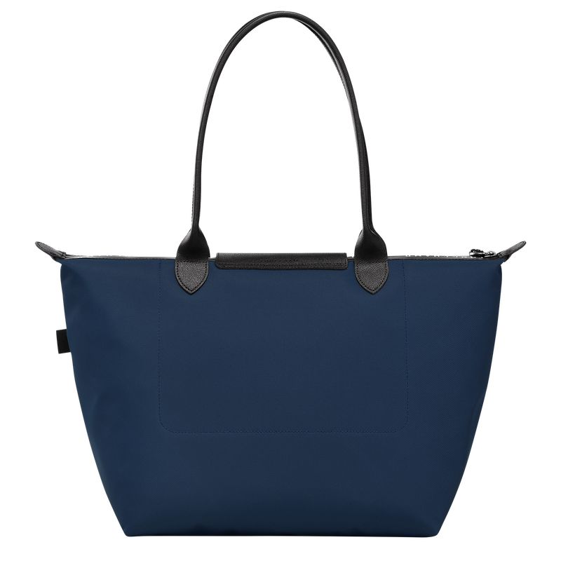 Bolsa De Hombro long champ Le Pliage Energy L Tote Recycled canvas Mujer Azul Marino | COXY7509