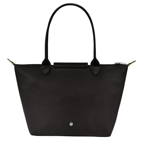 Bolsa De Hombro long champ Le Pliage Green M Tote Recycled canvas Mujer Negras | COWN7594