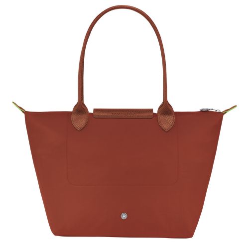 Bolsa De Hombro long champ Le Pliage Green M Tote Recycled canvas Mujer Chestnut | COEB7595