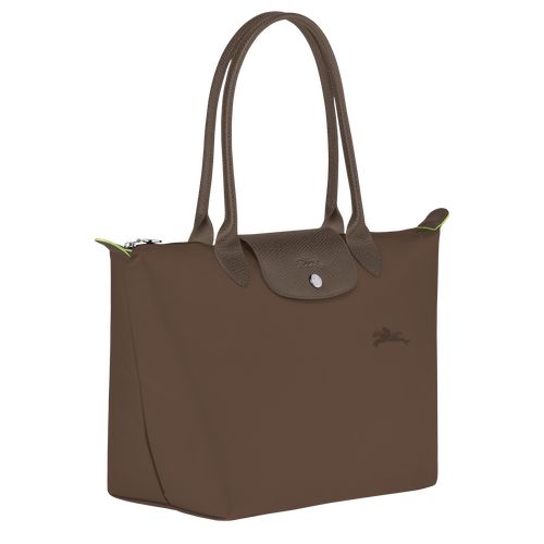 Bolsa De Hombro long champ Le Pliage Green M Tote Recycled canvas Mujer Terra | COTC7597