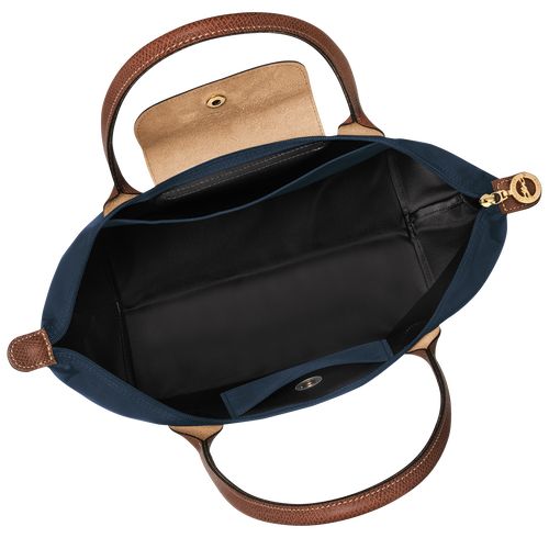 Bolsa De Hombro long champ Le Pliage Original M Tote Recycled canvas Mujer Azul Marino | COHA7608