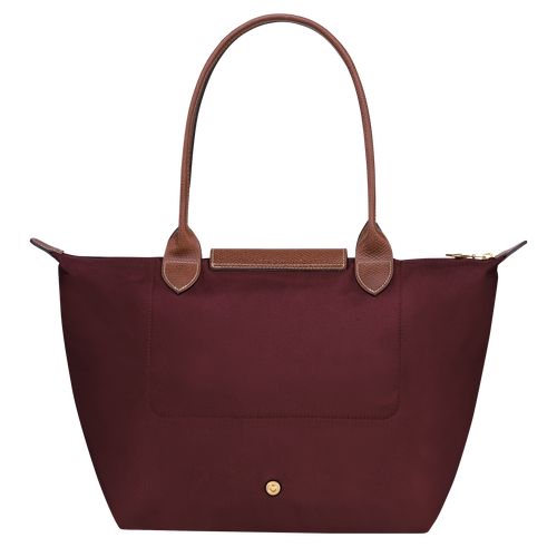 Bolsa De Hombro long champ Le Pliage Original M Tote Recycled canvas Mujer Burdeos | COZU7612