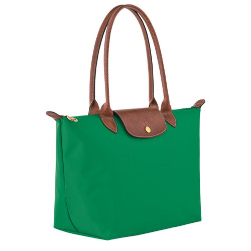 Bolsa De Hombro long champ Le Pliage Original M Tote Recycled canvas Mujer Verde | COXY7613