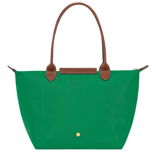 Bolsa De Hombro long champ Le Pliage Original M Tote Recycled canvas Mujer Verde | COXY7613