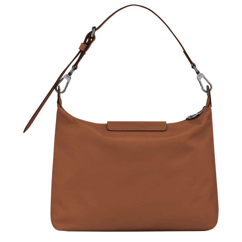 Bolsa De Hombro long champ Le Pliage Xtra M Hobo Leather Mujer Cognac | COXY7520