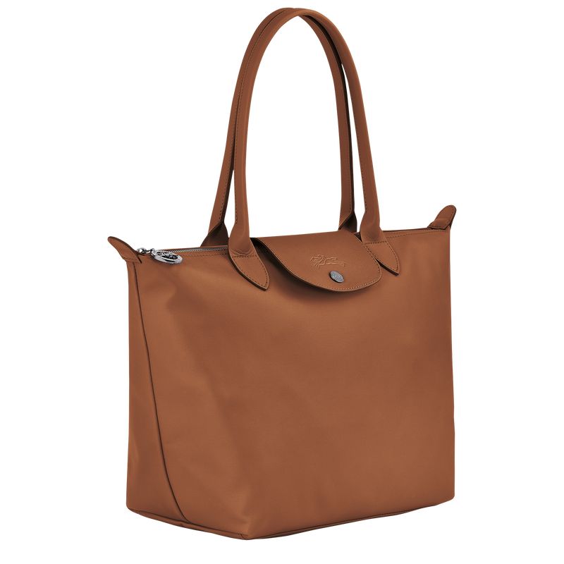 Bolsa De Hombro long champ Le Pliage Xtra M Tote Leather Mujer Cognac | COCT7562