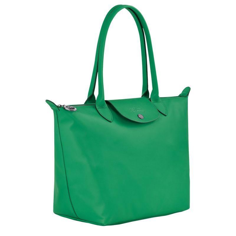 Bolsa De Hombro long champ Le Pliage Xtra M Tote Leather Mujer Verde | COVR7563